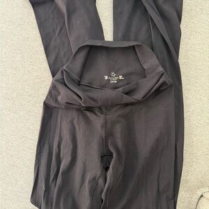 Aerie Offline High Wasted Crossover Flare Leggings
